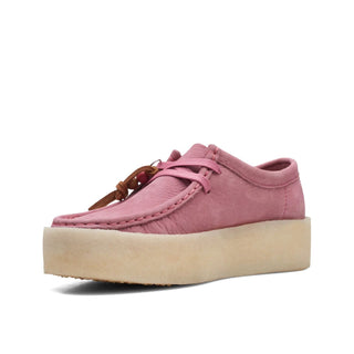 Zapato Mujer Clarks Originals Wallabee Cup Rosa Nubuck