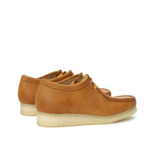 Zapato Hombre Clarks Originals Wallabee Tan Cuero Cafe Claro