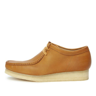 Zapato Clarks Hombre Wallabee Tan Cuero Cafe Claro