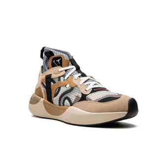 Tenis Hombre Jordan Delta 3 Mid Beige Brown vista frente