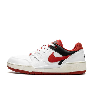 Tenis hombre Nike Full Force Low Blanco Rojo vista lateral principal