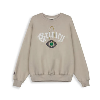 Sudadera Unisex Grimey Saoirse Vintage Gris