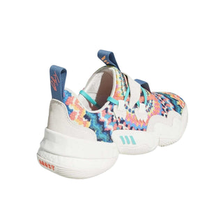 Tenis Hombre adidas Trae Young 1 Tie-Dye blanco multicolor vista atras
