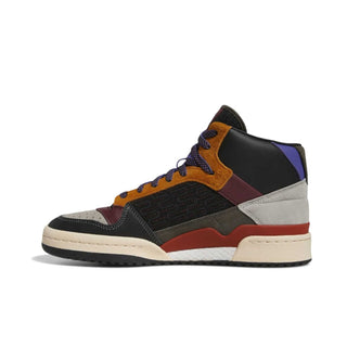 Tenis hombre adidas Forum Mid Patchwork Black Shadow Red