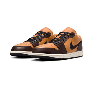 Tenis Hombre Air Jordan 1 Low Flax and Baroque Brown