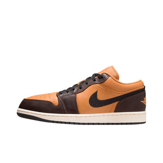 Tenis Hombre Air Jordan 1 Low Flax and Baroque Brown