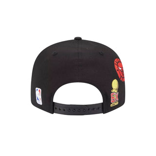 Gorra New Era Chicago Bulls NBA Champions side patch 9FIFTY vista atras