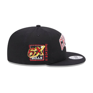 Gorra New Era Chicago Bulls NBA Flat Visor 9FIFTY Snapback vista lateral