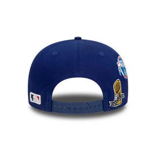 Gorra New Era Los Angeles Dodgers NBA Champions side patch 9FIFTY vista atras