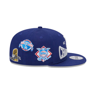 Gorra New Era Los Angeles Dodgers NBA Champions side patch 9FIFTY vista lateral