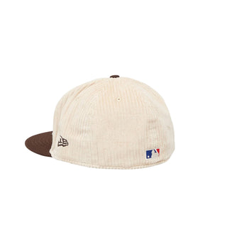 Gorra New Era MLB Boston Red Sox 59FIFTY Fall Cord Beige vista atras
