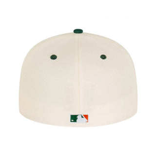 Gorra New Era New York Yankees MLB 59fifty Blanco Verde vista atras