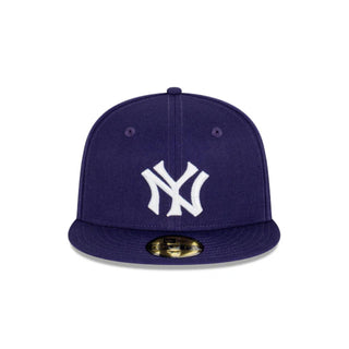 Gorra New Era New York Yankees MLB Royal Purple 59FIFTY vista frontal