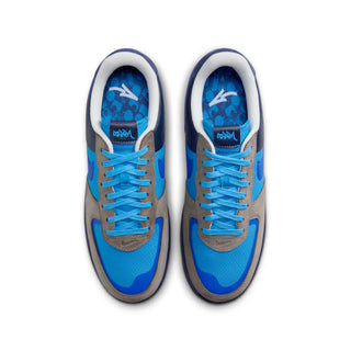 Tenis Hombre Nike Air Force 1 Low x Stash Gris Azul vista par superior