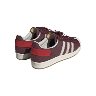 Tenis Hombre adidas Parley Superstar Burgundy vista par atras