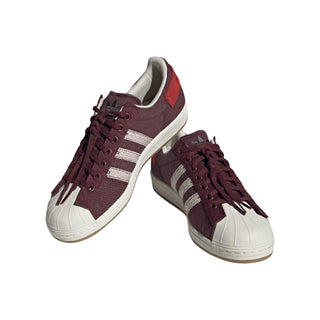 Tenis Hombre adidas Parley Superstar Burgundy vista super par montaje