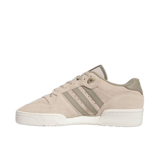 Tenis Hombre Adidas Rivalry Low Beige Verde vista lateral principal