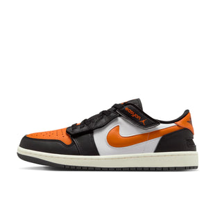 Tenis Hombre Air Jordan 1 Low EASYON Negro Naranja Blanco vista lateral principal