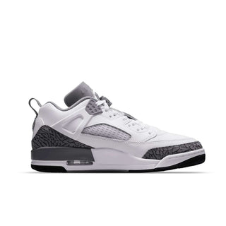 Tenis Hombre jordan spizike low blanco gris vista lateral secundaria