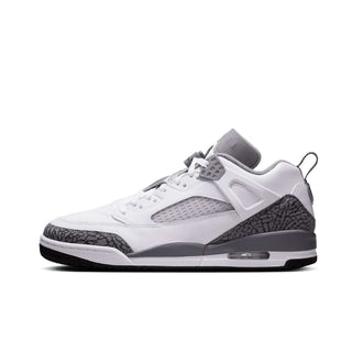 Tenis Hombre jordan spizike low blanco gris vista lateral principal