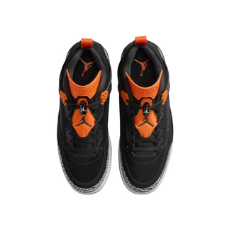 Tenis Hombre Jordan Spizike Low Negro Naranja Blanco vista par superior