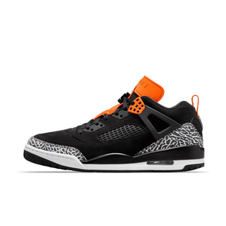 Tenis Hombre Jordan Spizike Low Negro Naranja Blanco vista portada