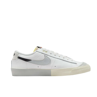 Tenis Hombre Nike Blazer Low 77 Blanco Gris Negro vista lateral secundaria