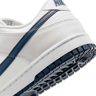 Tenis Hombre Nike Dunk Low Summit White and Midnight Navy vista zoom atras