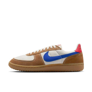 Tenis Hombre Nike Field General Cafe Beige Azul Britanico vista lateral principal