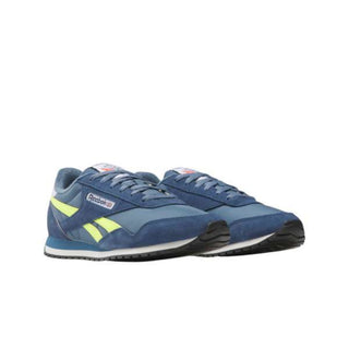 Tenis Hombre Reebok Classic AZ Azul Amarillo vista par frontal