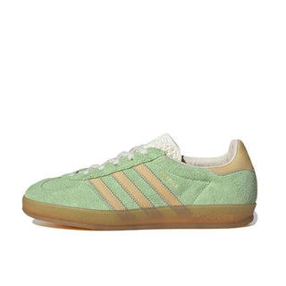 Tenis mujer adidas Gazelle Indoor Verde vista lateral principal