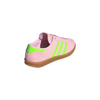 Tenis Mujer Adidas Hamburg Rosa Claro Verde vista atras