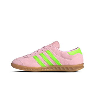 Tenis Mujer Adidas Hamburg Rosa Claro Verde vista lateral principal