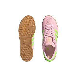 Tenis Mujer Adidas Hamburg Rosa Claro Verde vista superior suela
