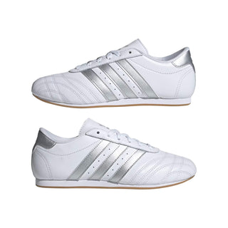 Tenis mujer adidas Taekwondo Lace Blanco Plateado laterales