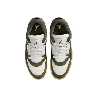 Tenis Mujer Air Jordan 4 RM Verde Olivo Beige vista par superior