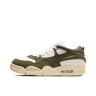 Tenis Mujer Air Jordan 4 RM Verde Olivo Beige vista lateral principal