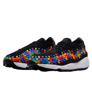 Tenis Mujer Nike Air Footscape Woven Negro Multicolor vista par frontal