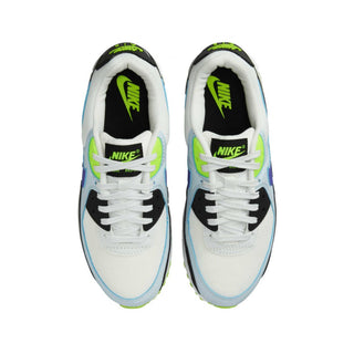 Tenis Mujer Nike Air Max 90 Black White Blue vista par superior