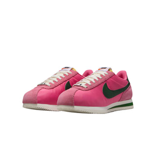 Tenis Mujer Nike Cortez Rosa Blanco Verde vista par frontal
