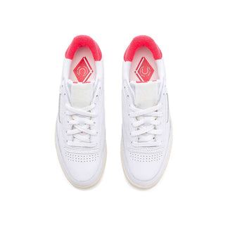 Tenis Mujer Reebok Club C 85 Blanco Rojo vista par superior