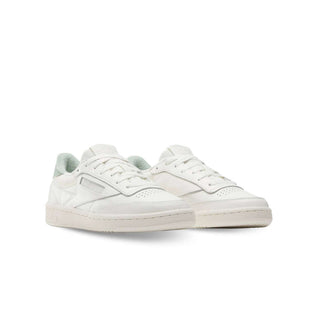 Tenis Mujer Reebok Club C 85 Blanco Verde olivo vista par frontal