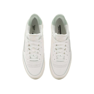 Tenis Mujer Reebok Club C 85 Blanco Verde olivo vista par superior
