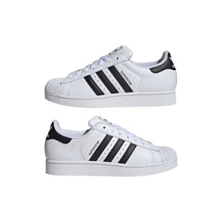 Tenis Unisex Adidas Superstar Clasicos Blanco Negro vista laterales
