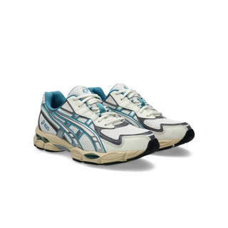 Tenis Unisex Asics GEL-NYC 2055 Blanco Azul vista par frontal
