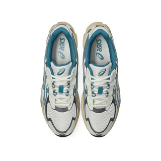 Tenis Unisex Asics GEL-NYC 2055 Blanco Azul vista par superior