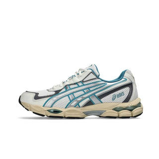 Tenis Unisex Asics GEL-NYC 2055 Blanco Azul vista lateral principal