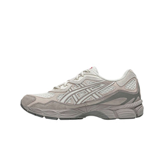 Tenis Unisex Asics Gel-NYC Crema Rojo vista lateral principal