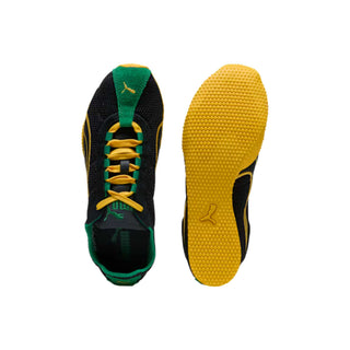 Tenis Unisex Puma H-Street Verde Amarillo Negro vista par superior suela