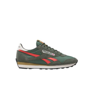 Tenis Unisex Reebok AZTEC II Verde Naranja vista lateral secundaria
